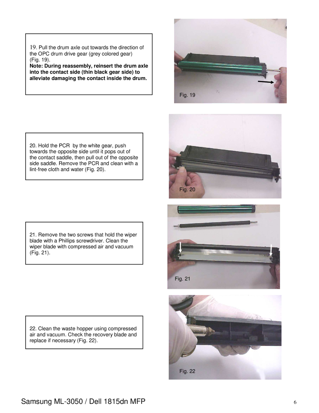 Oasis Concepts manual Samsung ML-3050 / Dell 1815dn MFP 