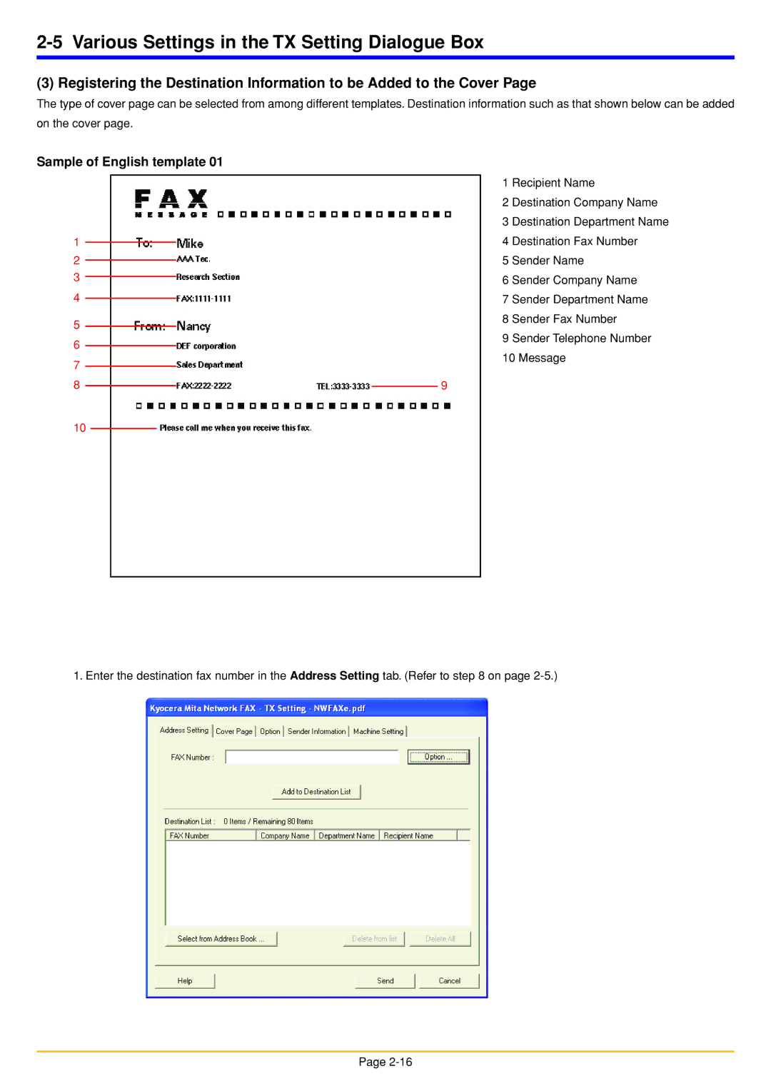 Oce North America OP1030, OP1050, OP1040 manual Sample of English template 