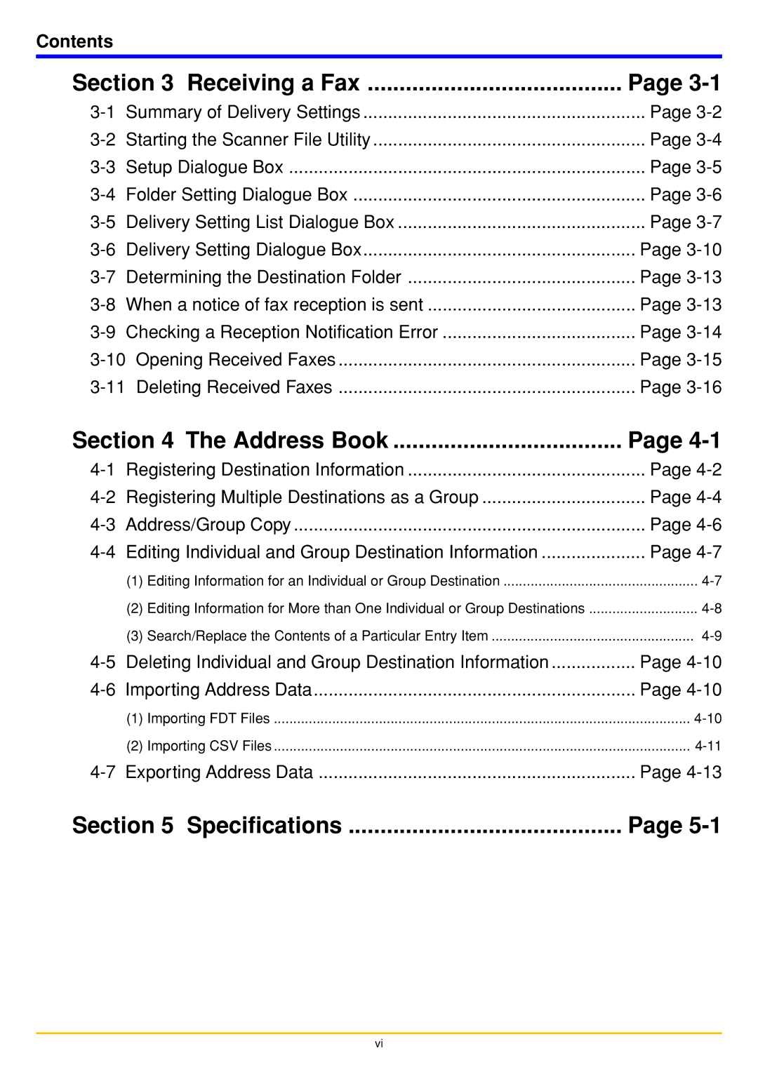 Oce North America OP1040, OP1050, OP1030 manual Receiving a Fax, Contents 