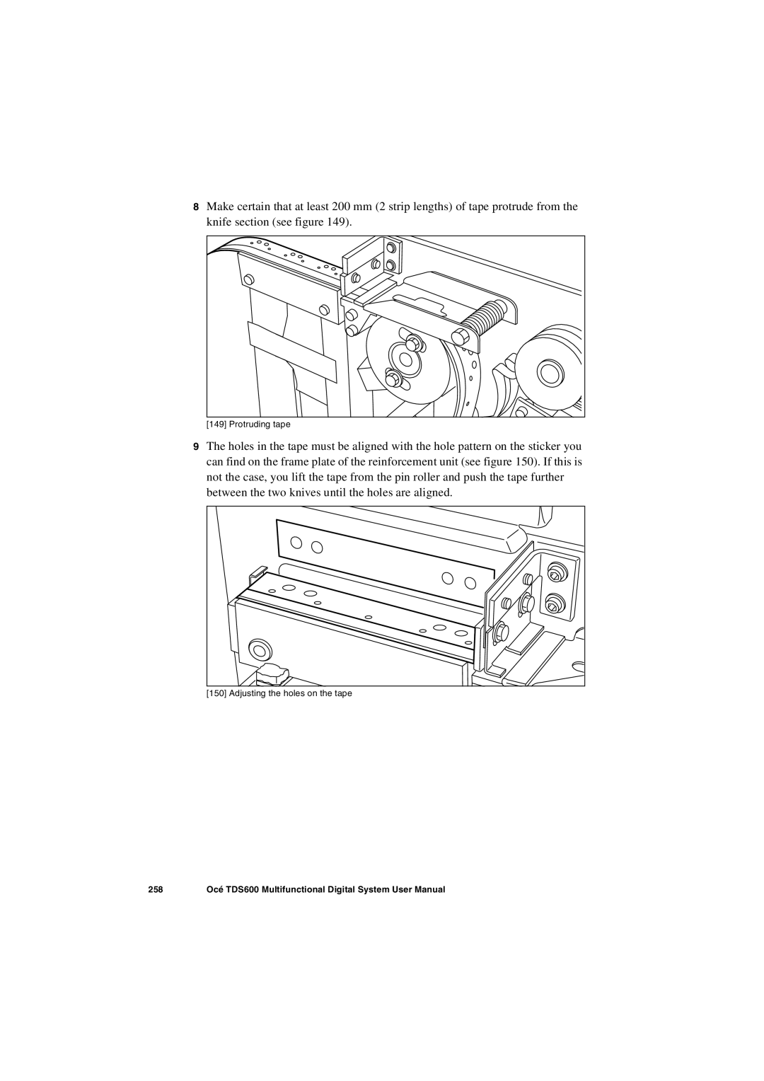 Oce North America TDS600 user manual 258 