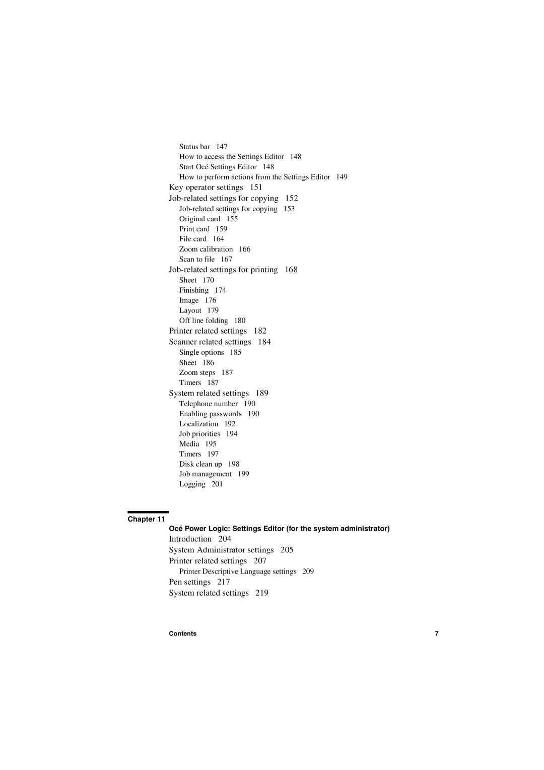 Oce North America TDS600 user manual Job-related settings for printing 