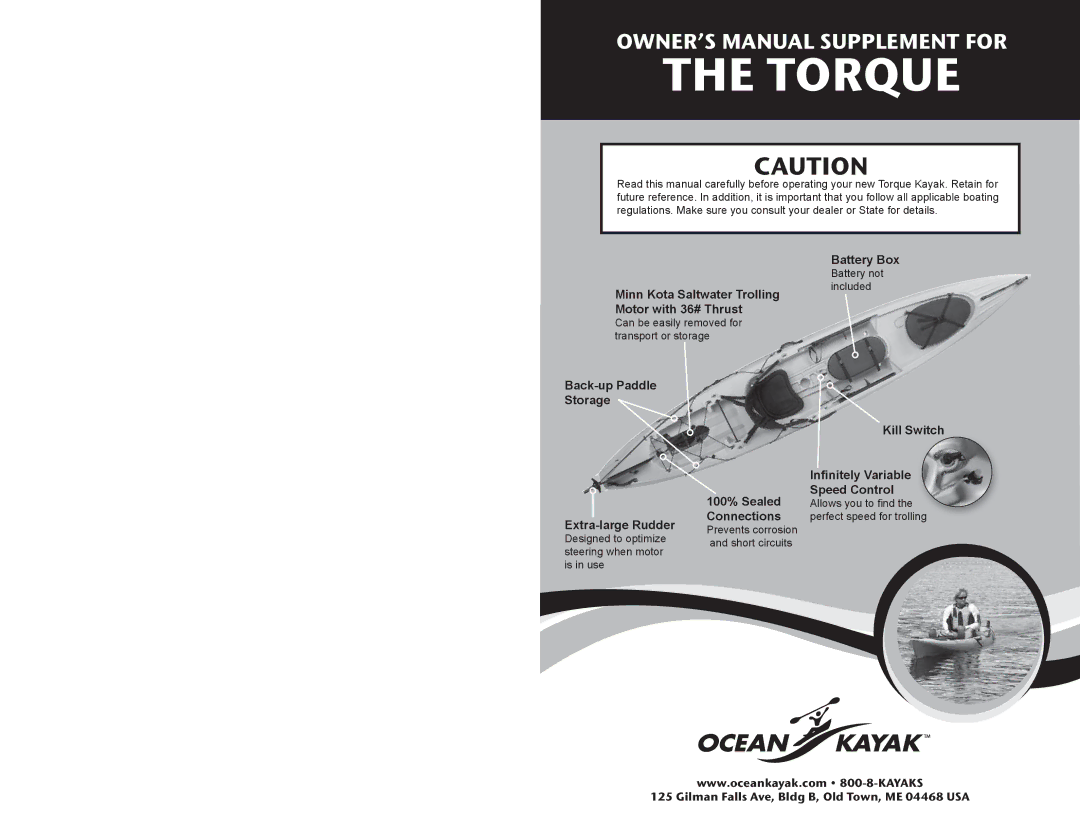 Ocean Kayak TORQUE manual Torque 