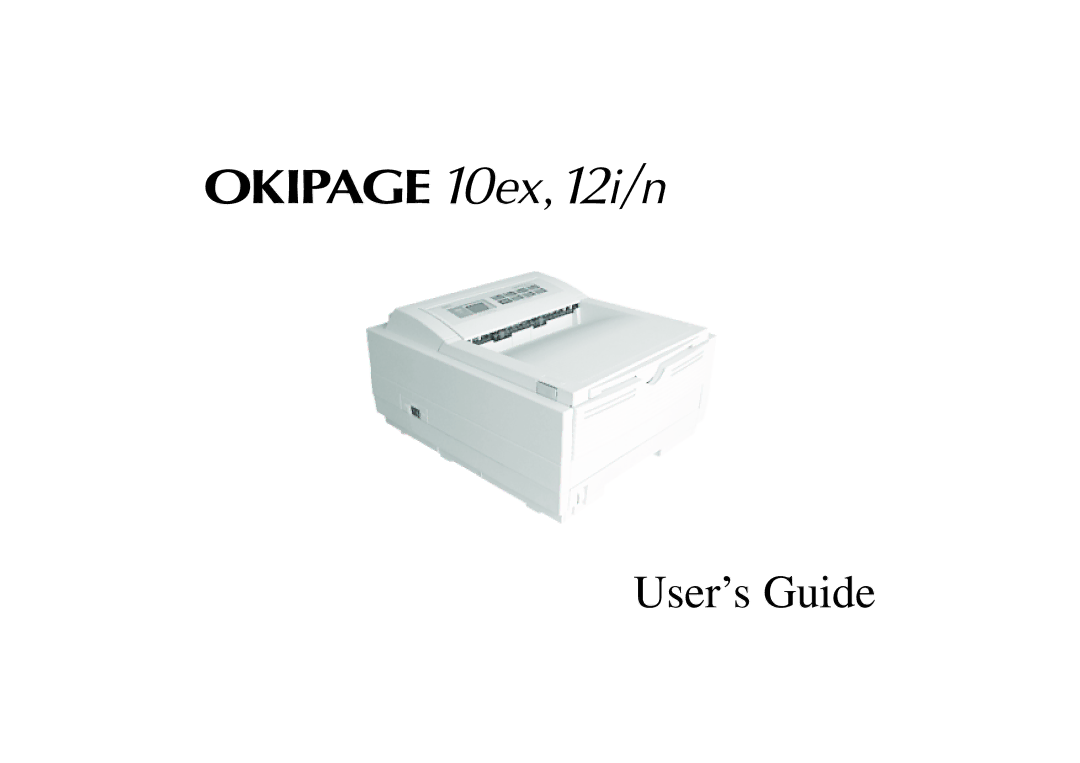 Oki 12i/n, 10ex manual User’s Guide 