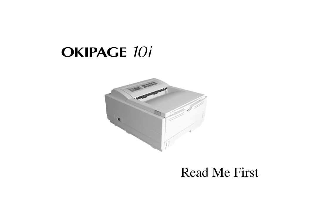 Oki 10i manual Read Me First 