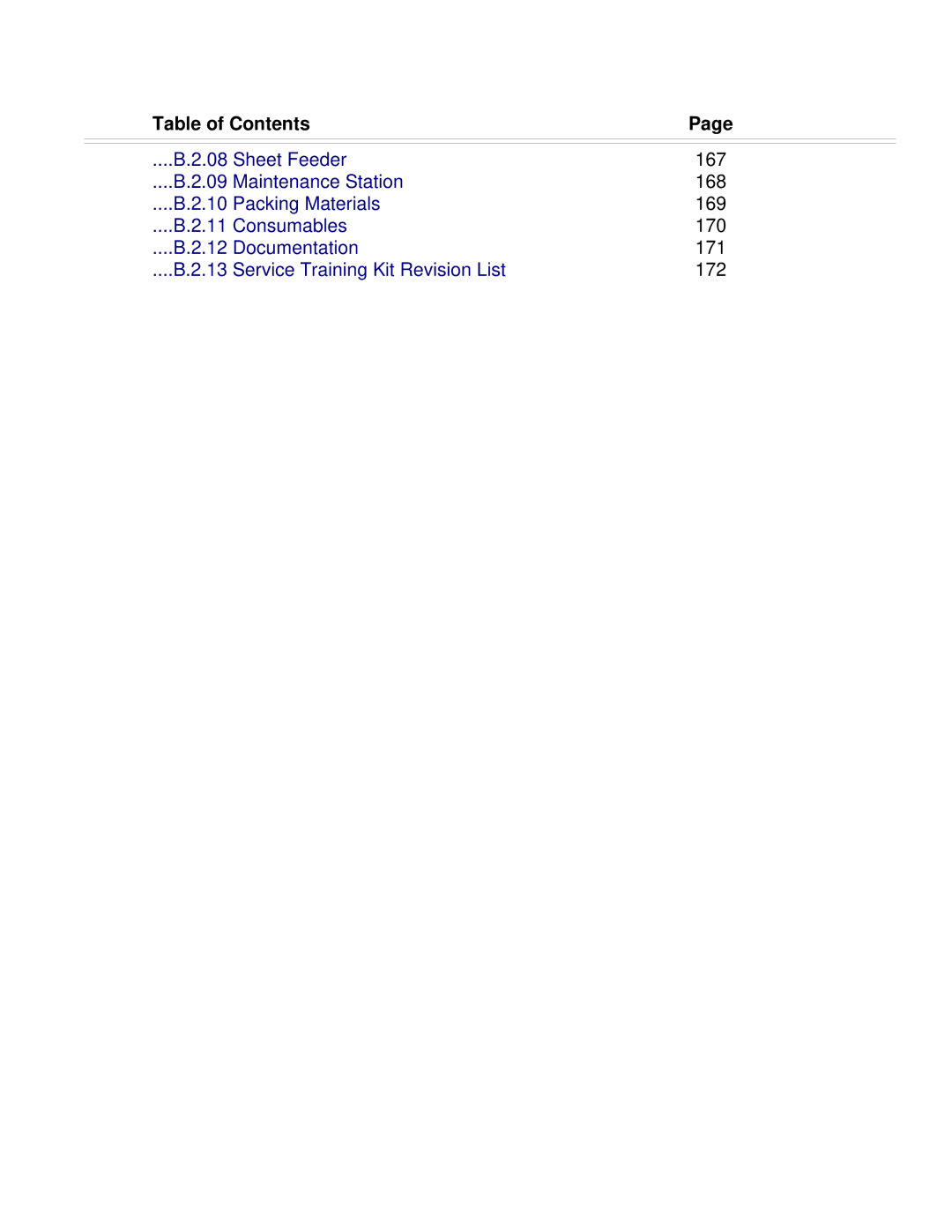 Oki 2010 manual Table of Contents 