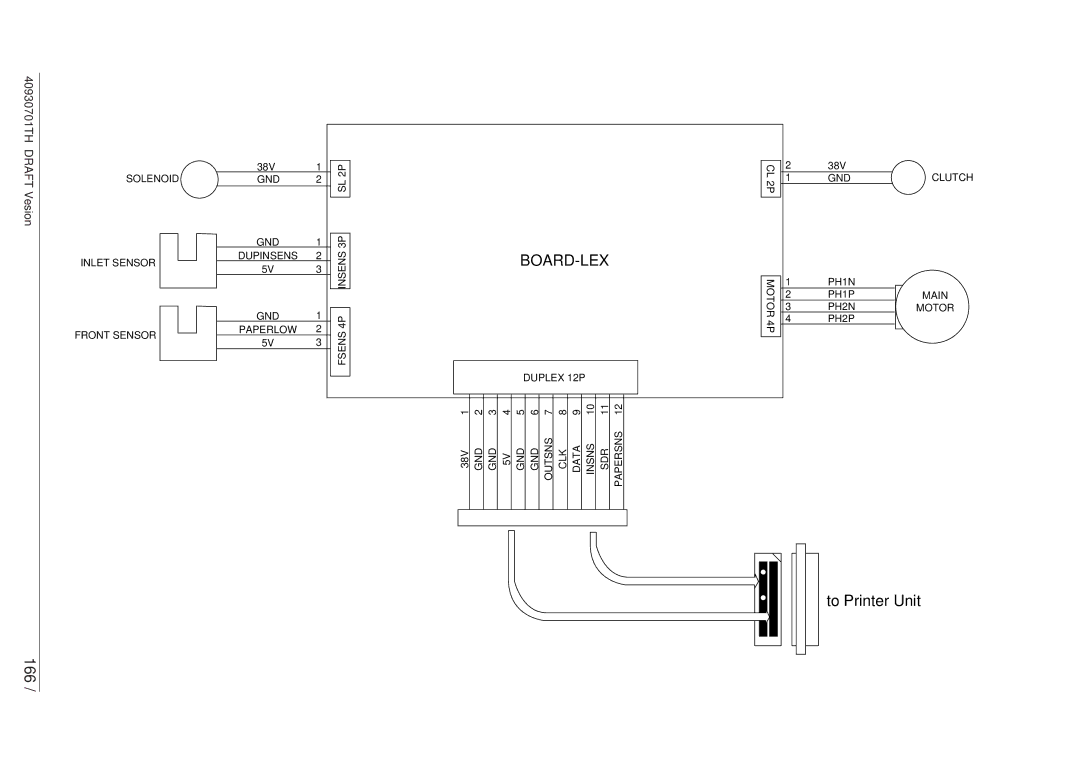 Oki 24DX manual 166, To Printer Unit 