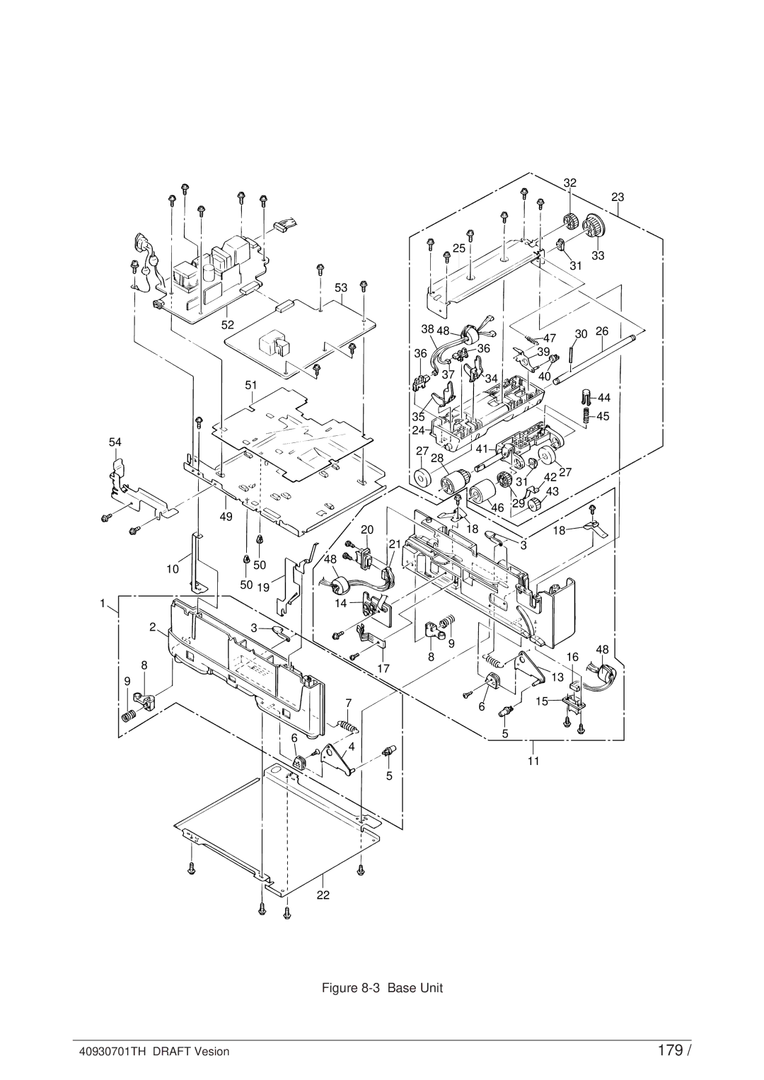 Oki 24DX manual 179, Base Unit 