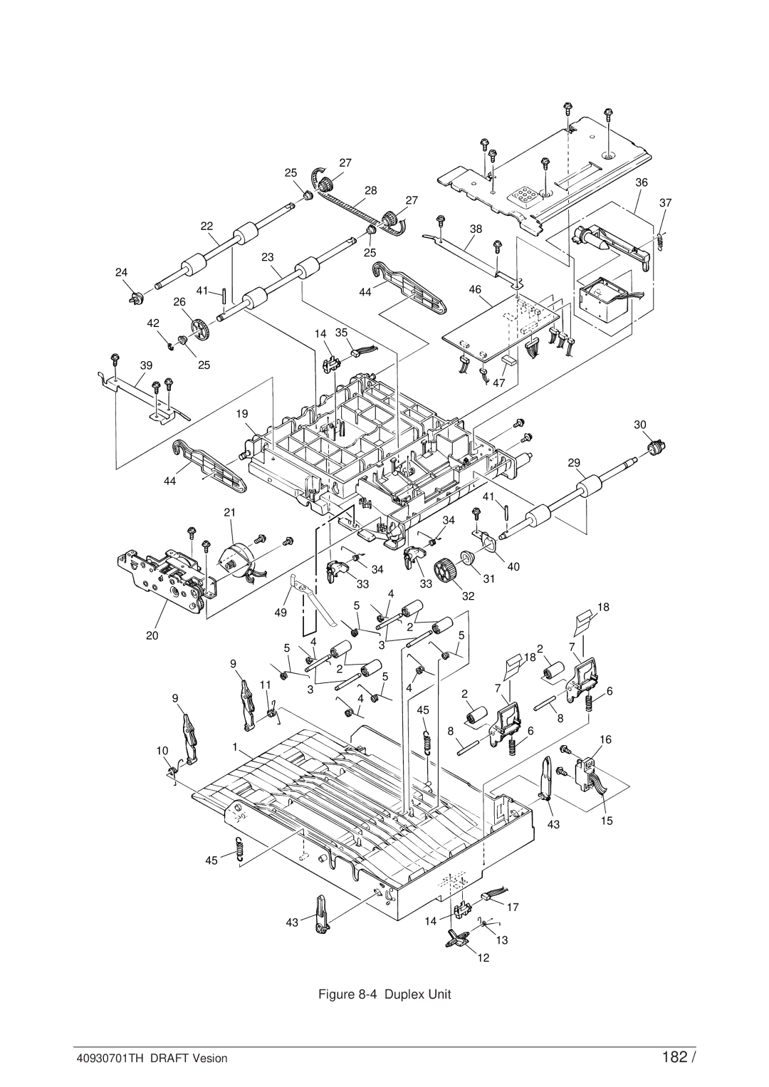 Oki 24DX manual 182, Duplex Unit 