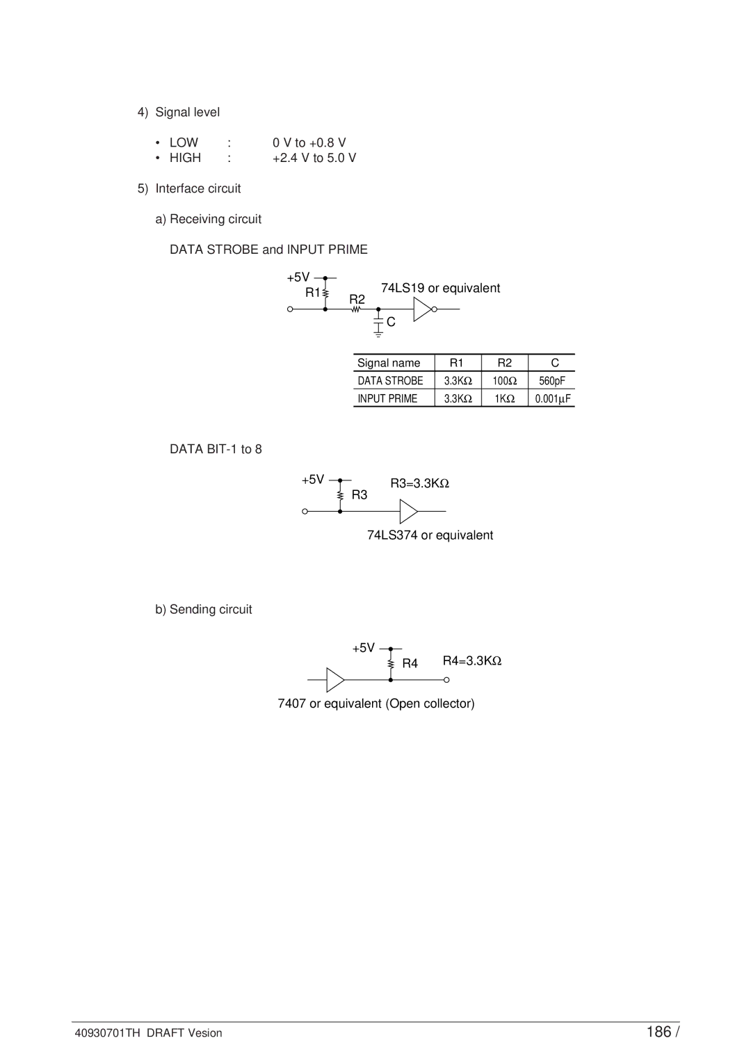 Oki 24DX manual 186, Low, High 