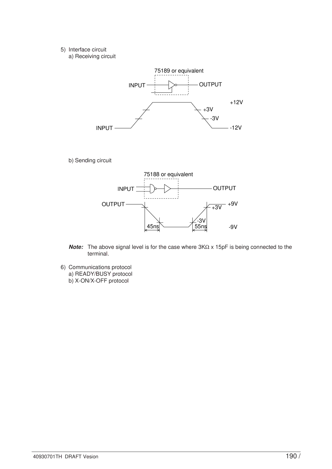 Oki 24DX manual 190, Input Output 