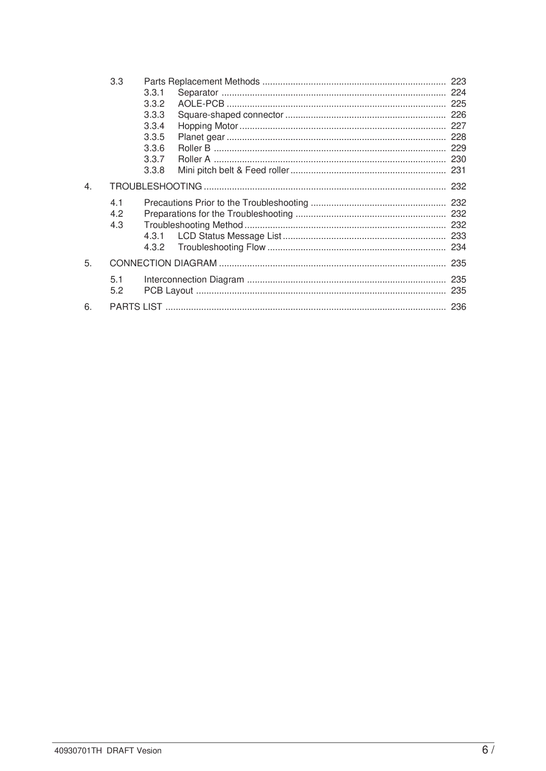 Oki 24DX manual Parts List 