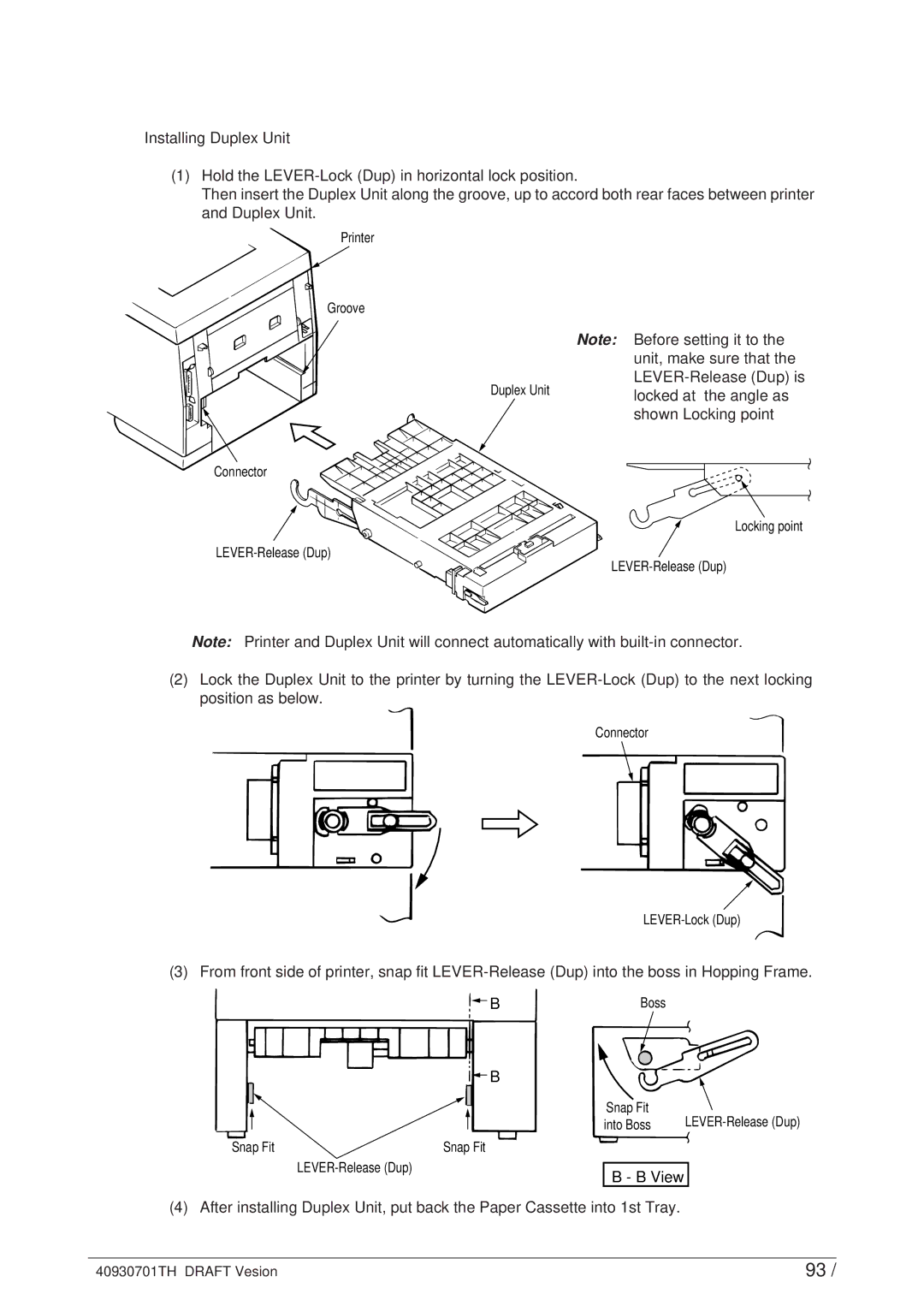 Oki 24DX manual Printer Groove 