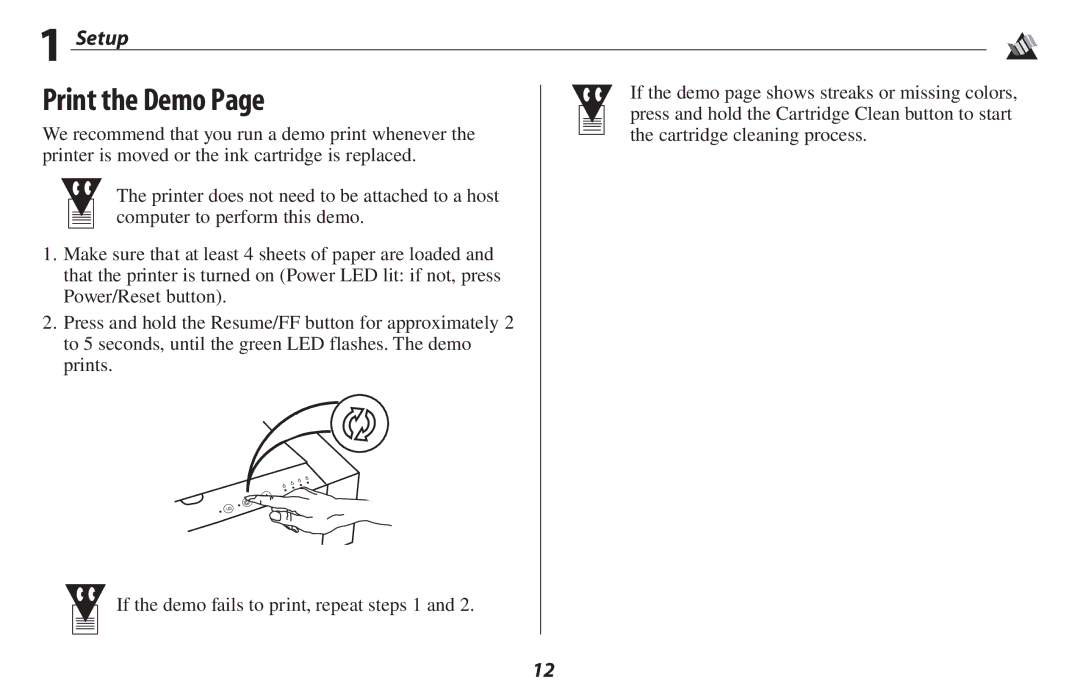 Oki 2500 manual Print the Demo 