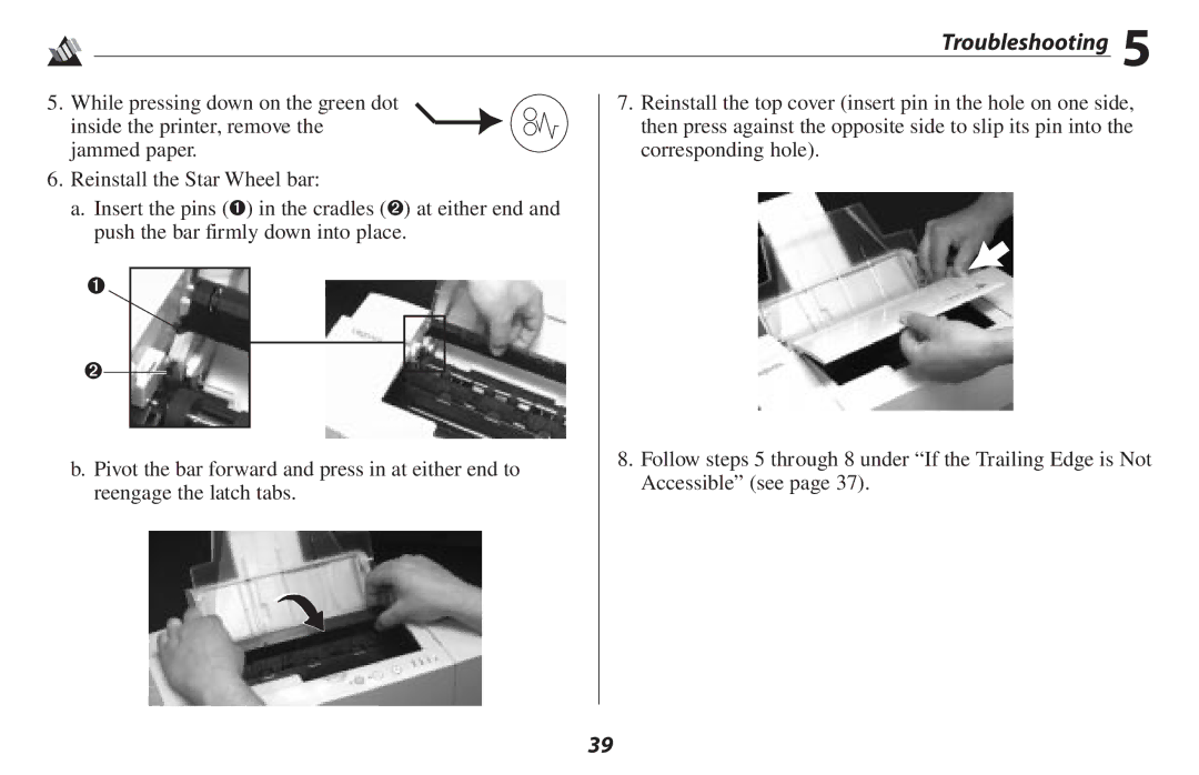 Oki 2500 manual Troubleshooting 