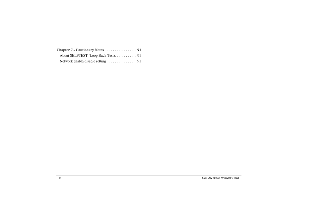 Oki 3100e manual About Selftest Loop Back Test Network enable/disable setting 