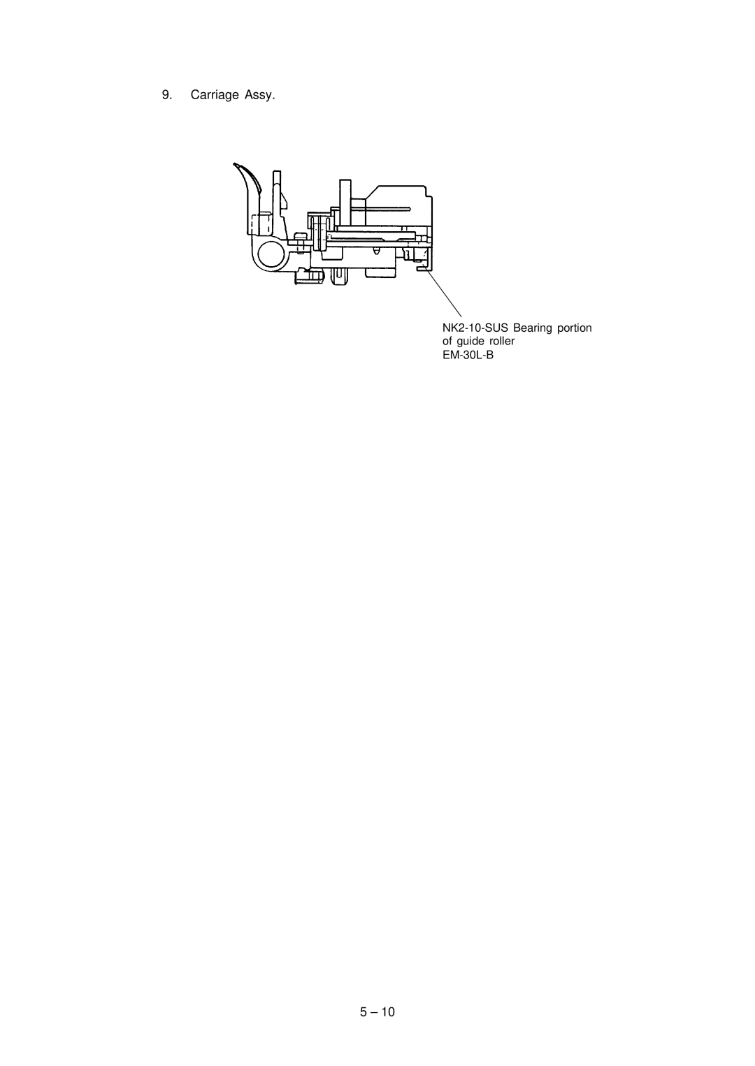 Oki 3321, 3320 specifications Carriage Assy 