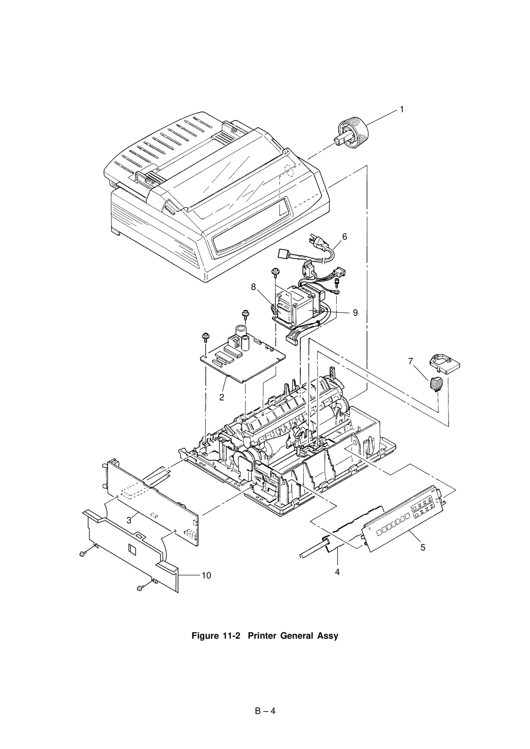 Oki 3321, 3320 specifications Printer General Assy 