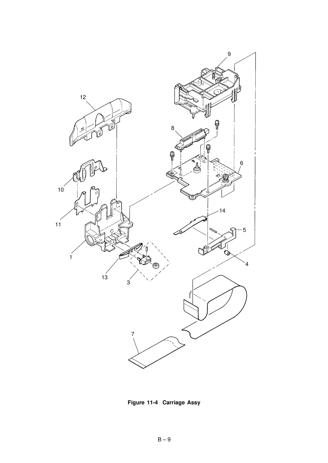 Oki 3320, 3321 specifications Carriage Assy 