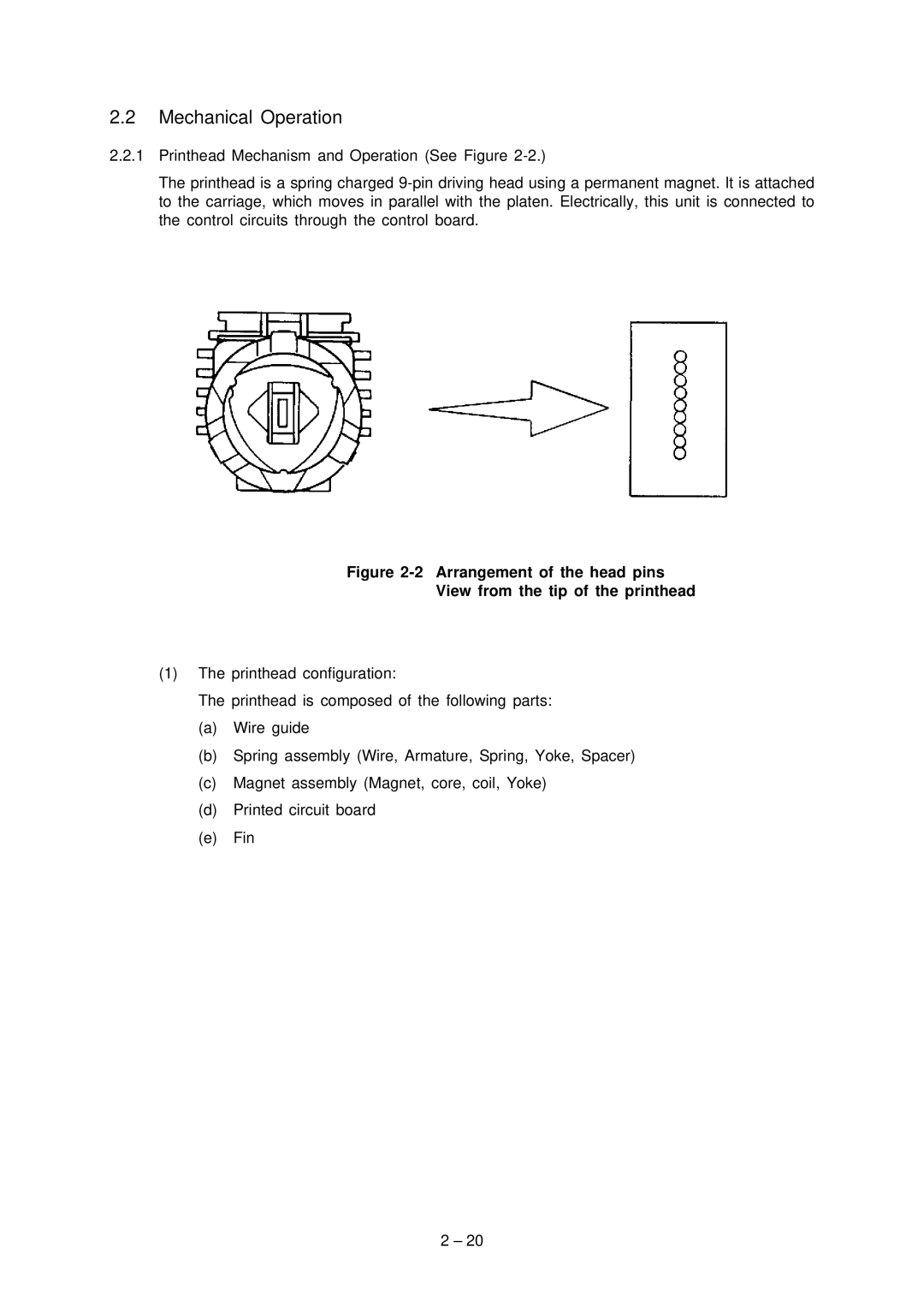 Oki 3320, 3321 specifications Mechanical Operation 