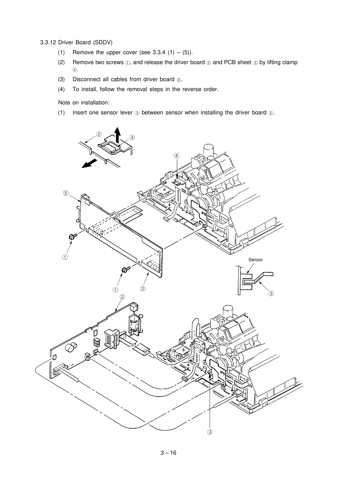 Oki 3321, 3320 specifications Sensor 