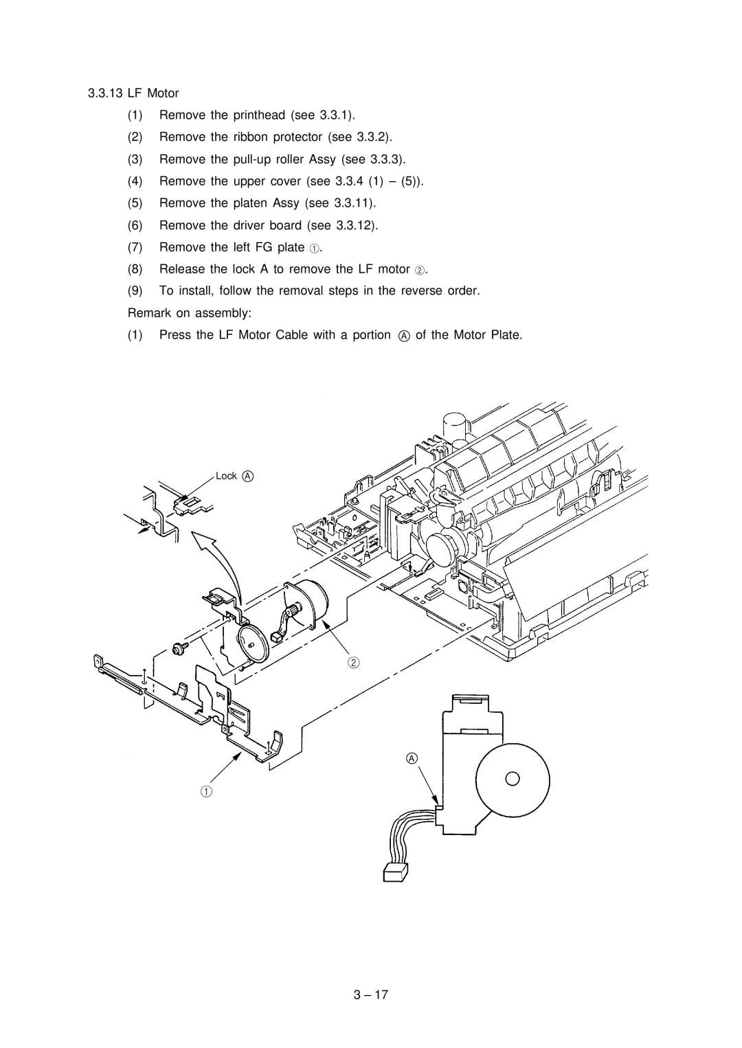 Oki 3320, 3321 specifications Lock a 