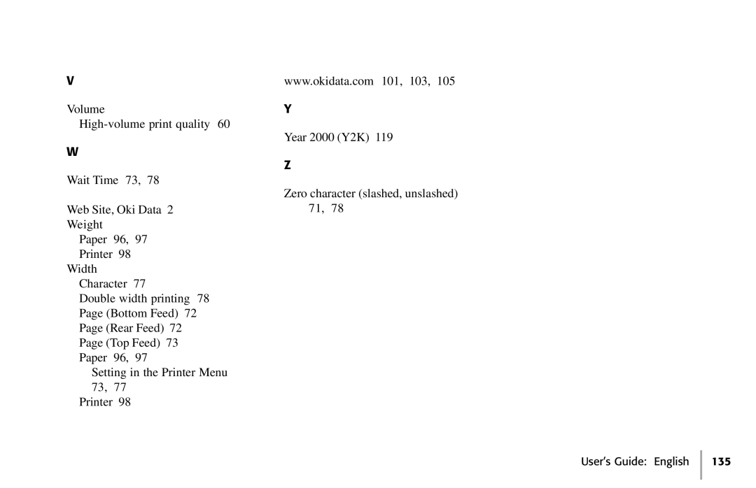 Oki 391, 390 manual User’s Guide English 