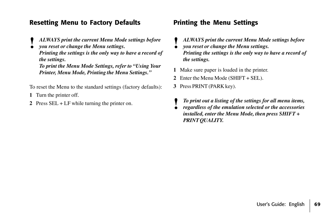 Oki 391, 390 manual Print Quality 