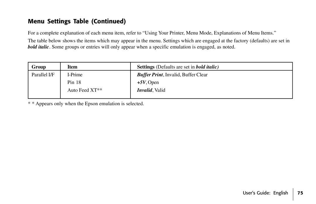 Oki 391, 390 manual Invalid, Valid 