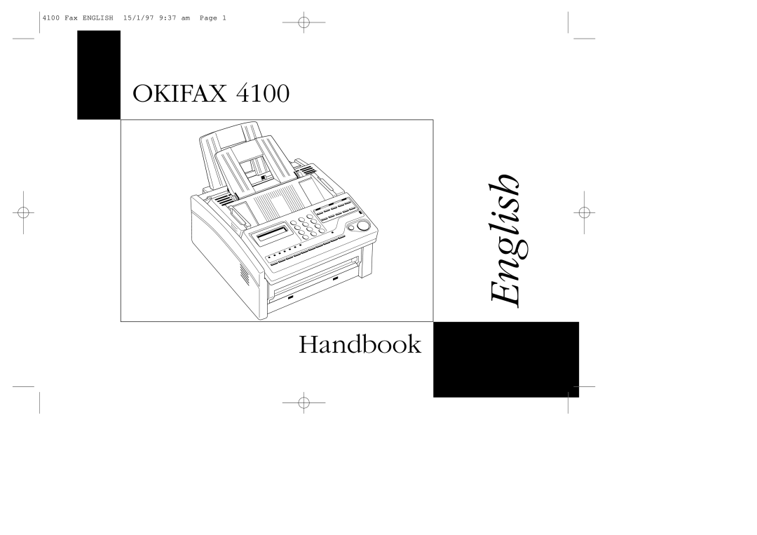 Oki 4100 manual English, Handbook 