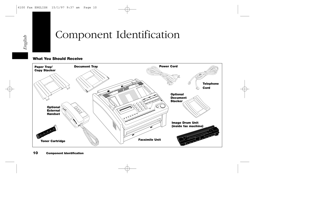 Oki 4100 manual Component Identification, What You Should Receive 