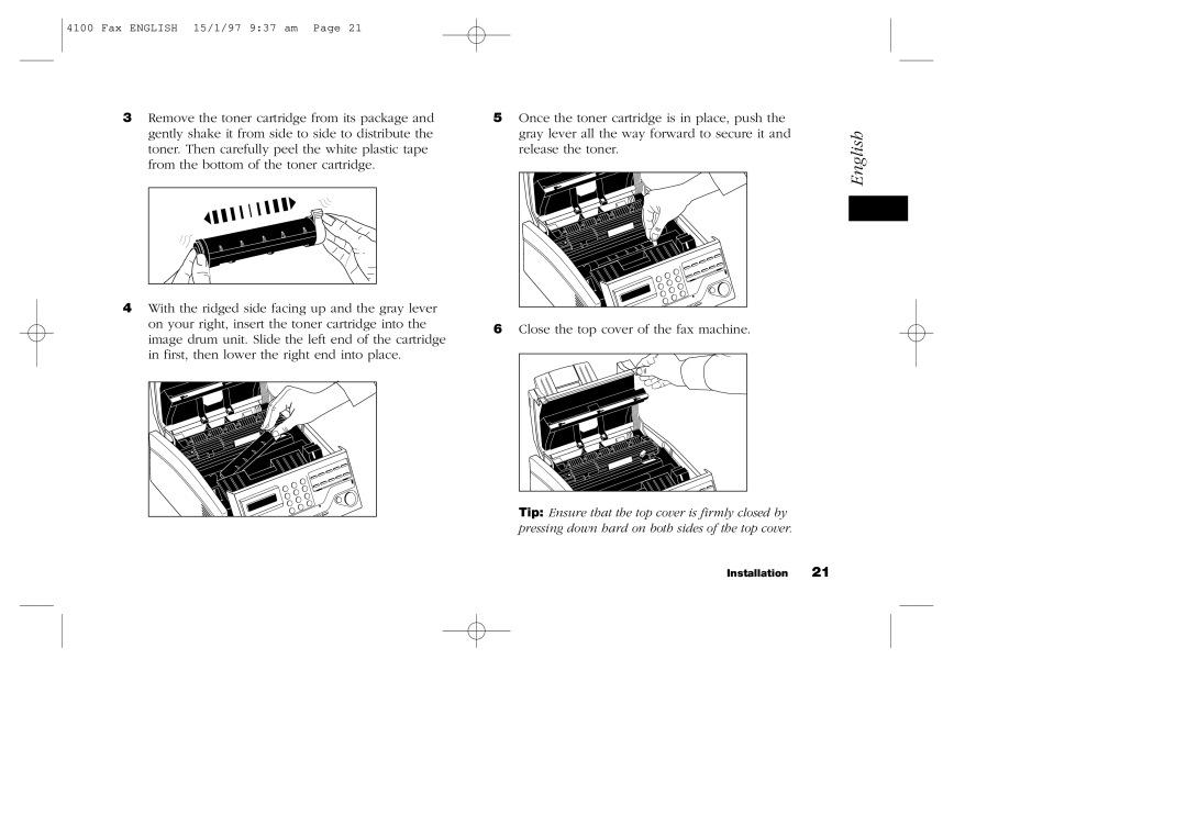 Oki 4100 manual Release the toner 