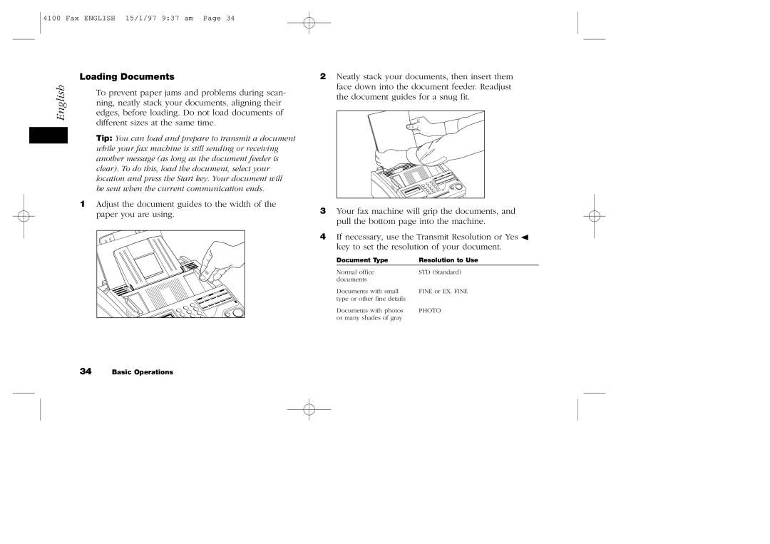 Oki 4100 manual Loading Documents, Different sizes at the same time 