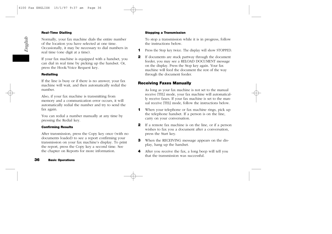 Oki 4100 manual Receiving Faxes Manually 