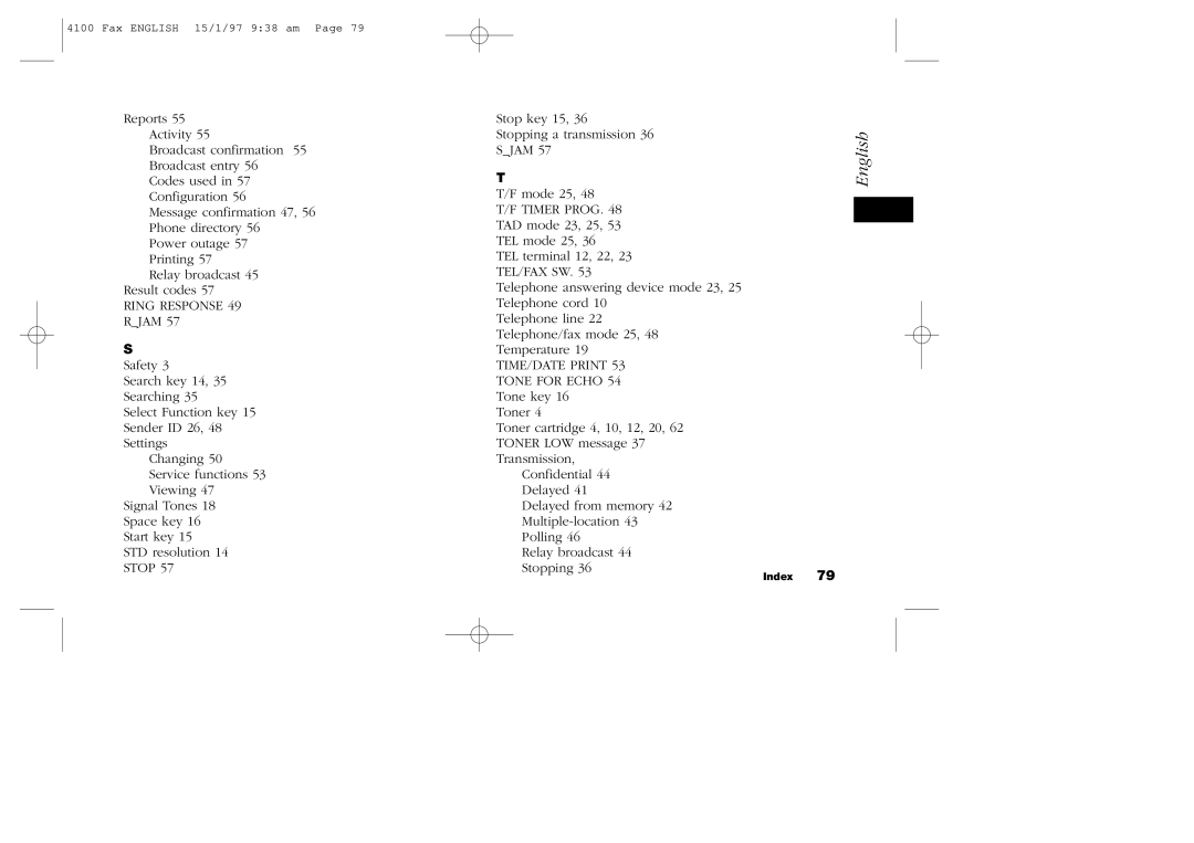 Oki 4100 manual Ring Response, Stop, Timer Prog, Tel/Fax Sw, TIME/DATE Print Tone for Echo 