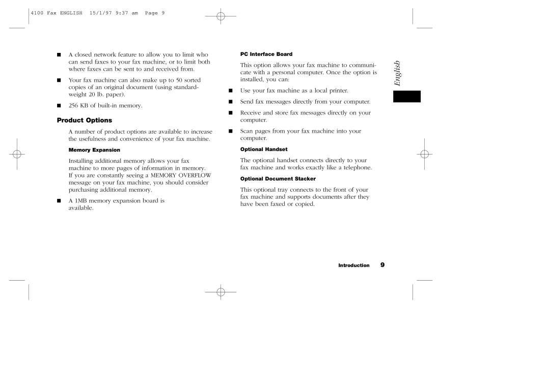 Oki 4100 manual Product Options 