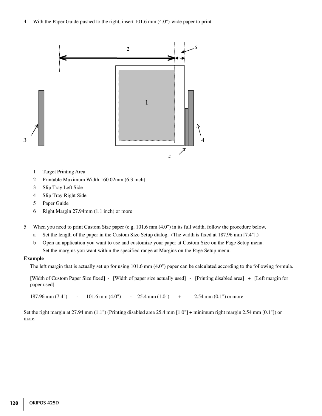 Oki 425D manual Example 