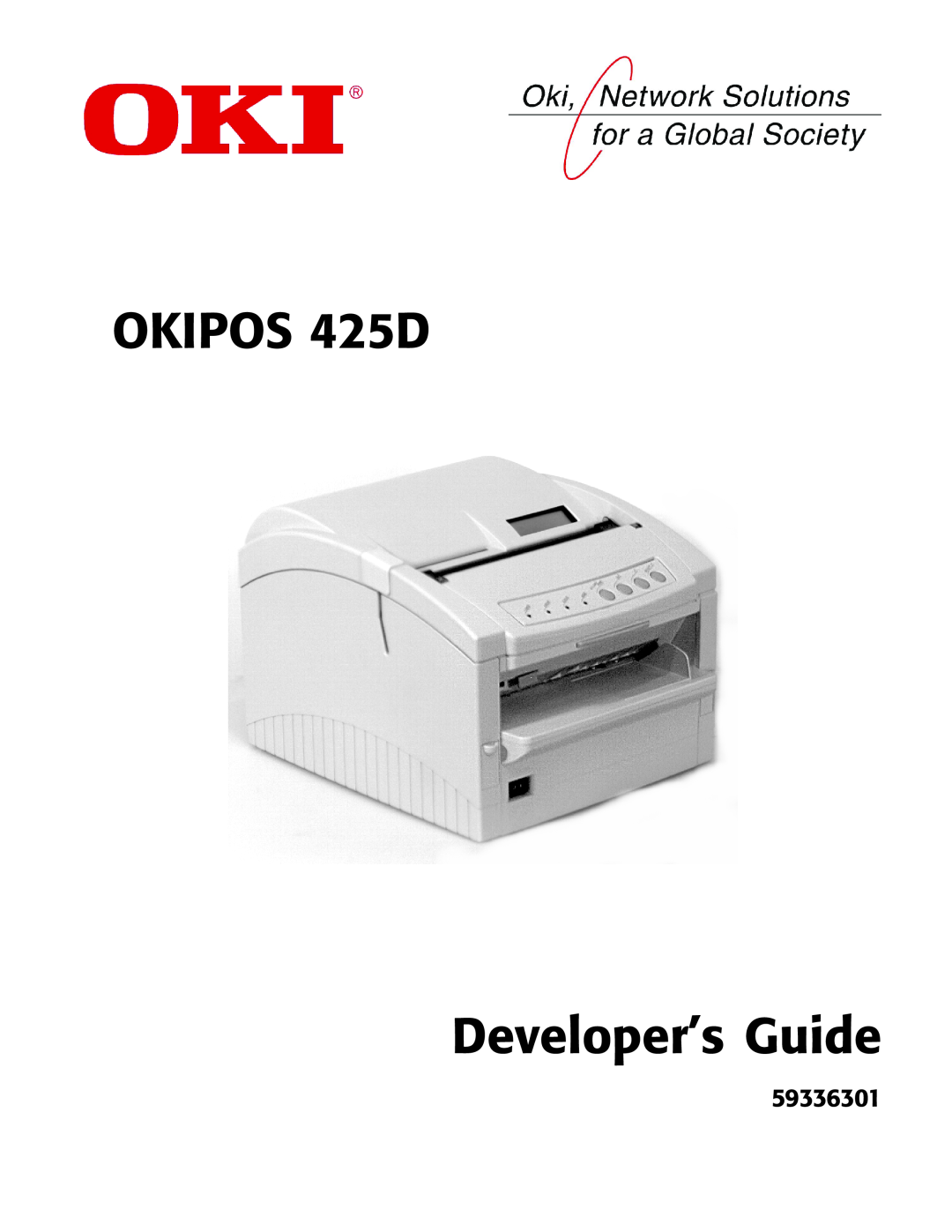 Oki manual OKIPOS 425D Developer’s Guide, 59336301 