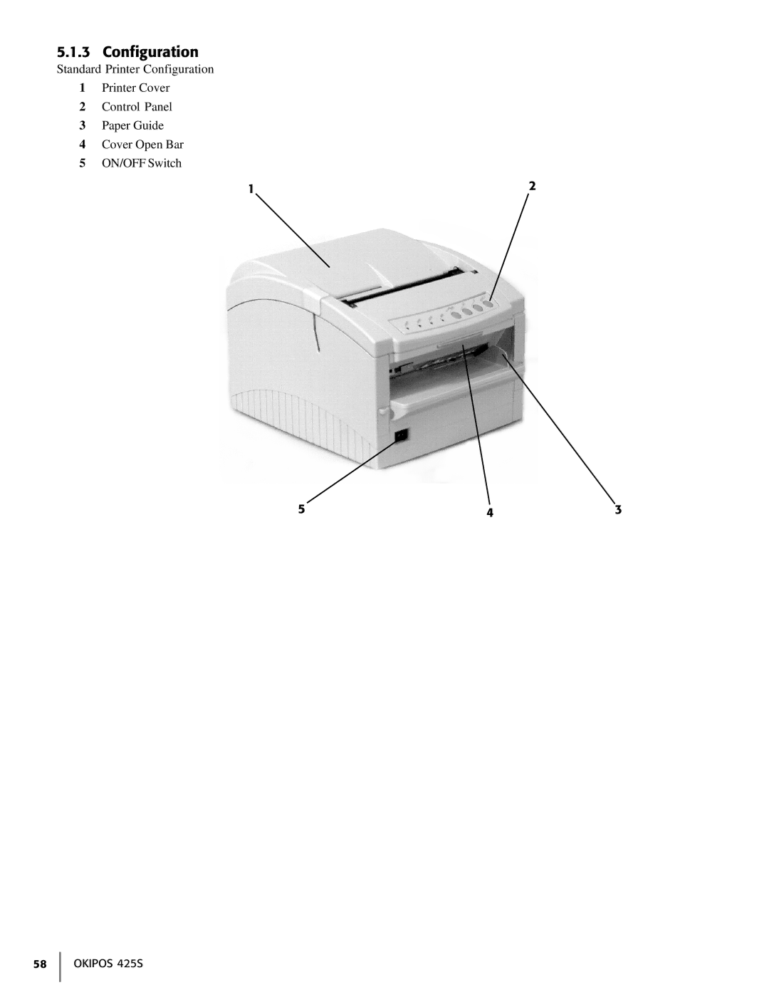 Oki 425S manual Configuration 