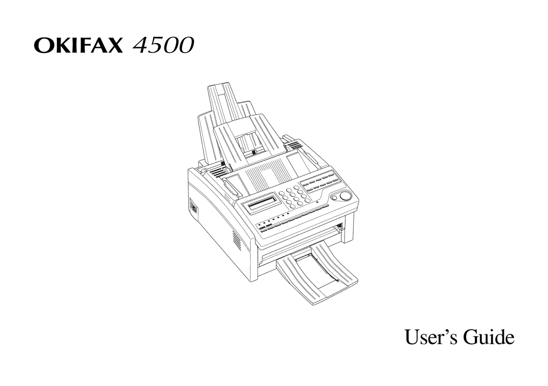 Oki 4500 manual Okifax 