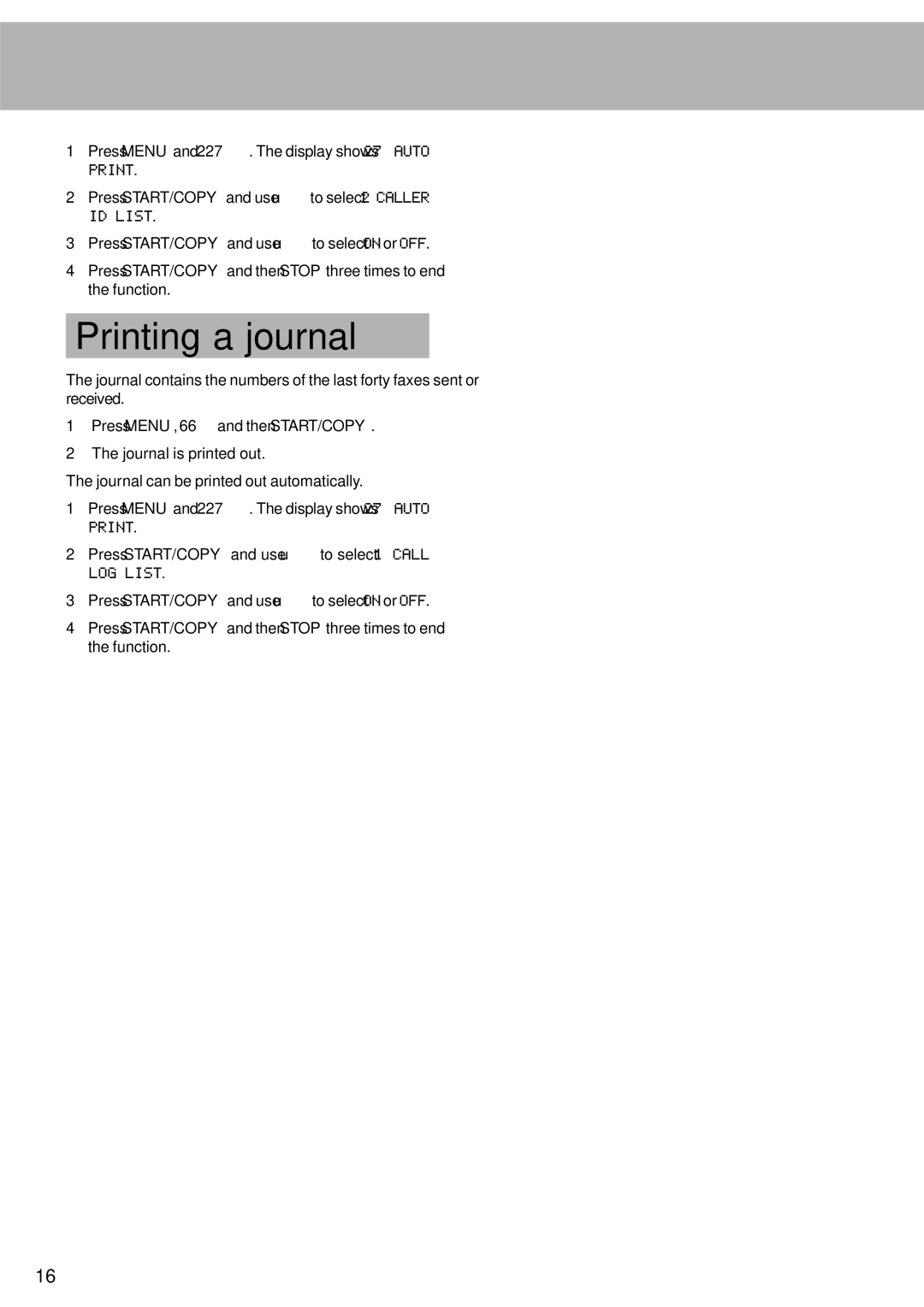 Oki 4510 manual Printing a journal 