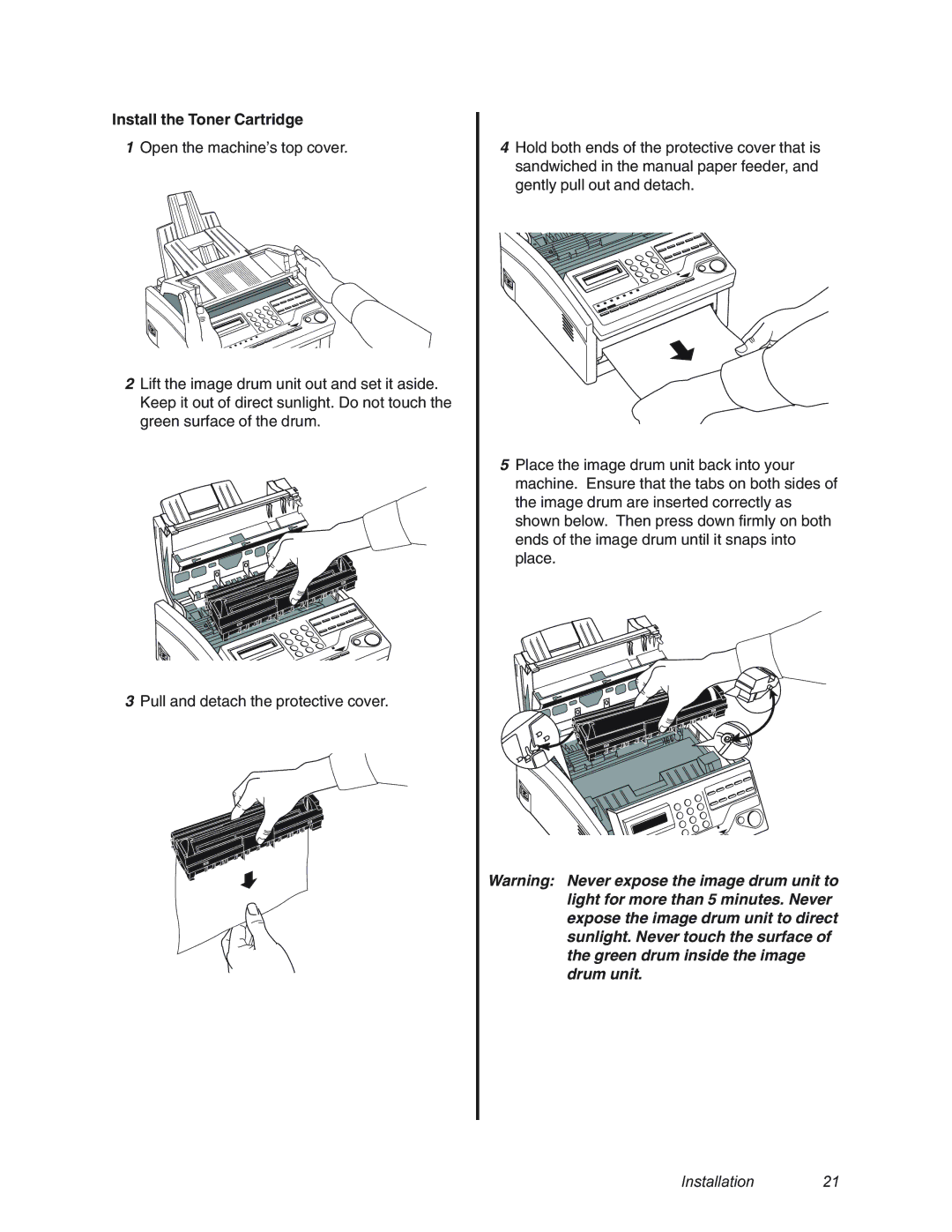 Oki 4580 manual Install the Toner Cartridge 