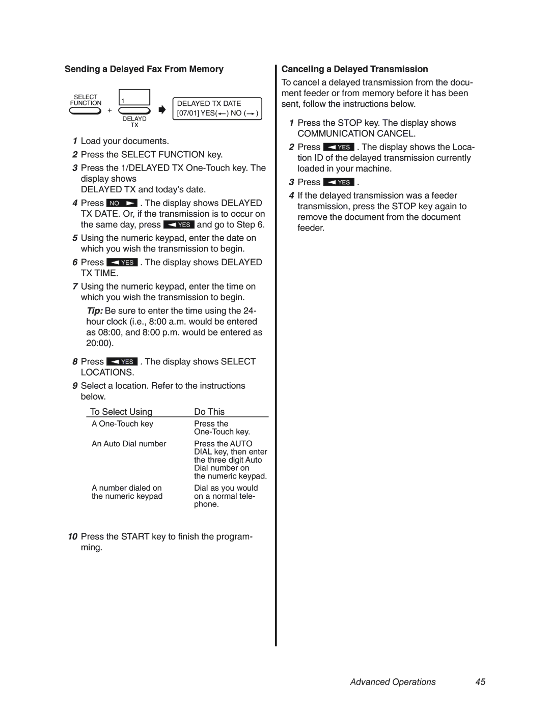 Oki 4580 manual Sending a Delayed Fax From Memory, Canceling a Delayed Transmission, Communication Cancel 