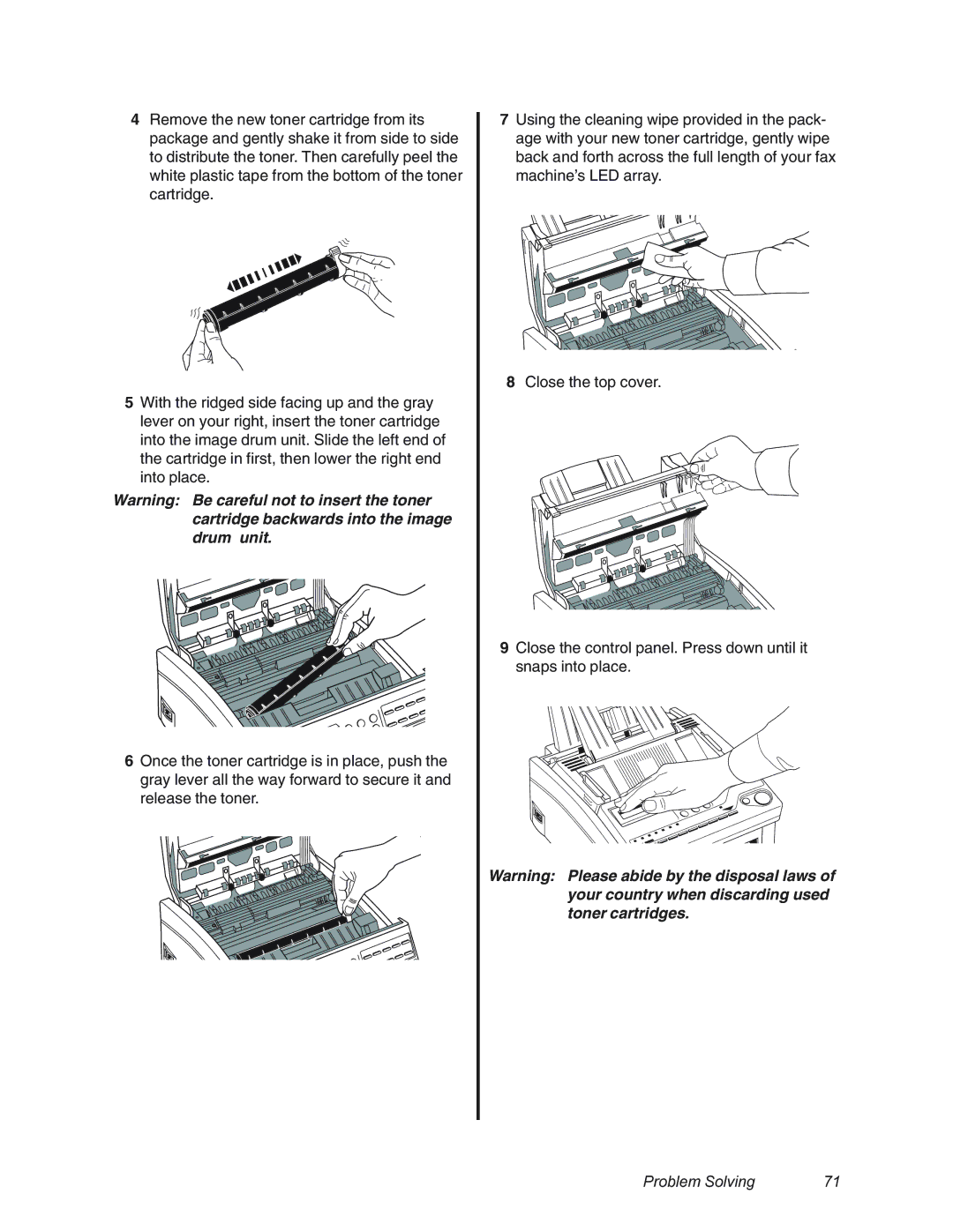 Oki 4580 manual Problem Solving 