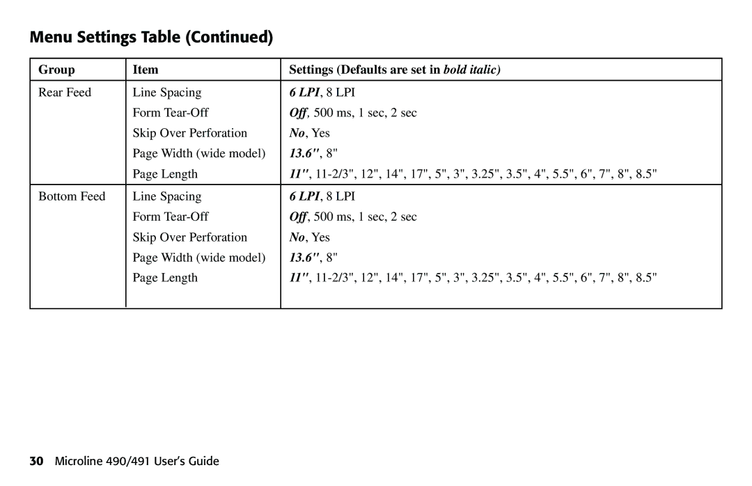 Oki 490 manual 13.6 