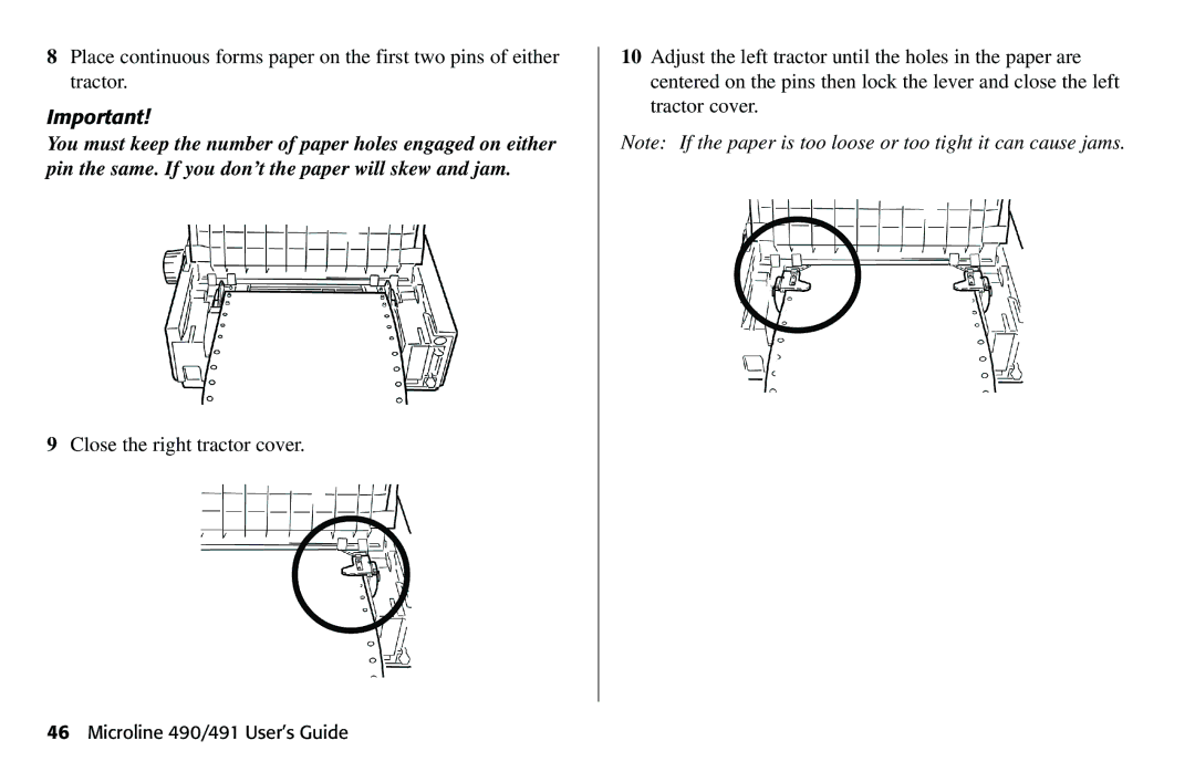 Oki manual Microline 490/491 User’s Guide 