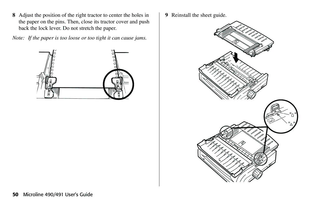 Oki manual Microline 490/491 User’s Guide 