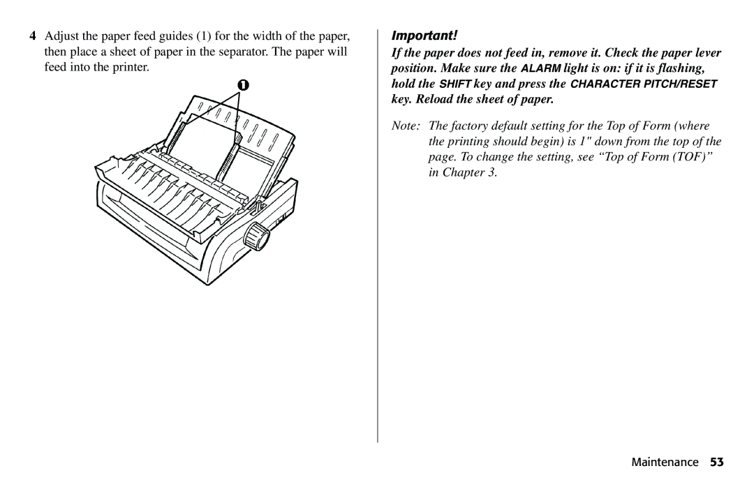 Oki 490 manual Maintenance 