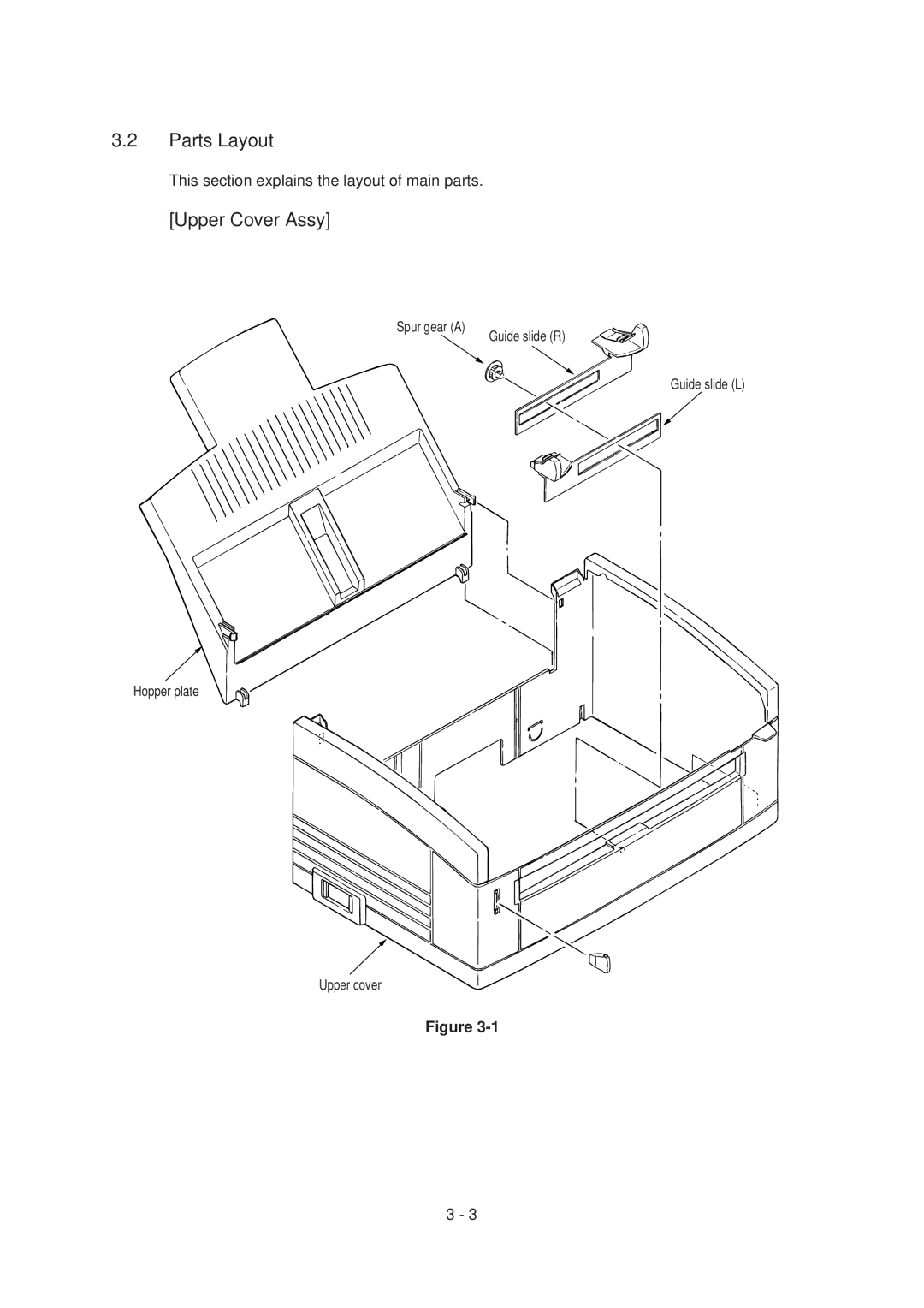 Oki 4M, 4W PLUS specifications Parts Layout, Upper Cover Assy 