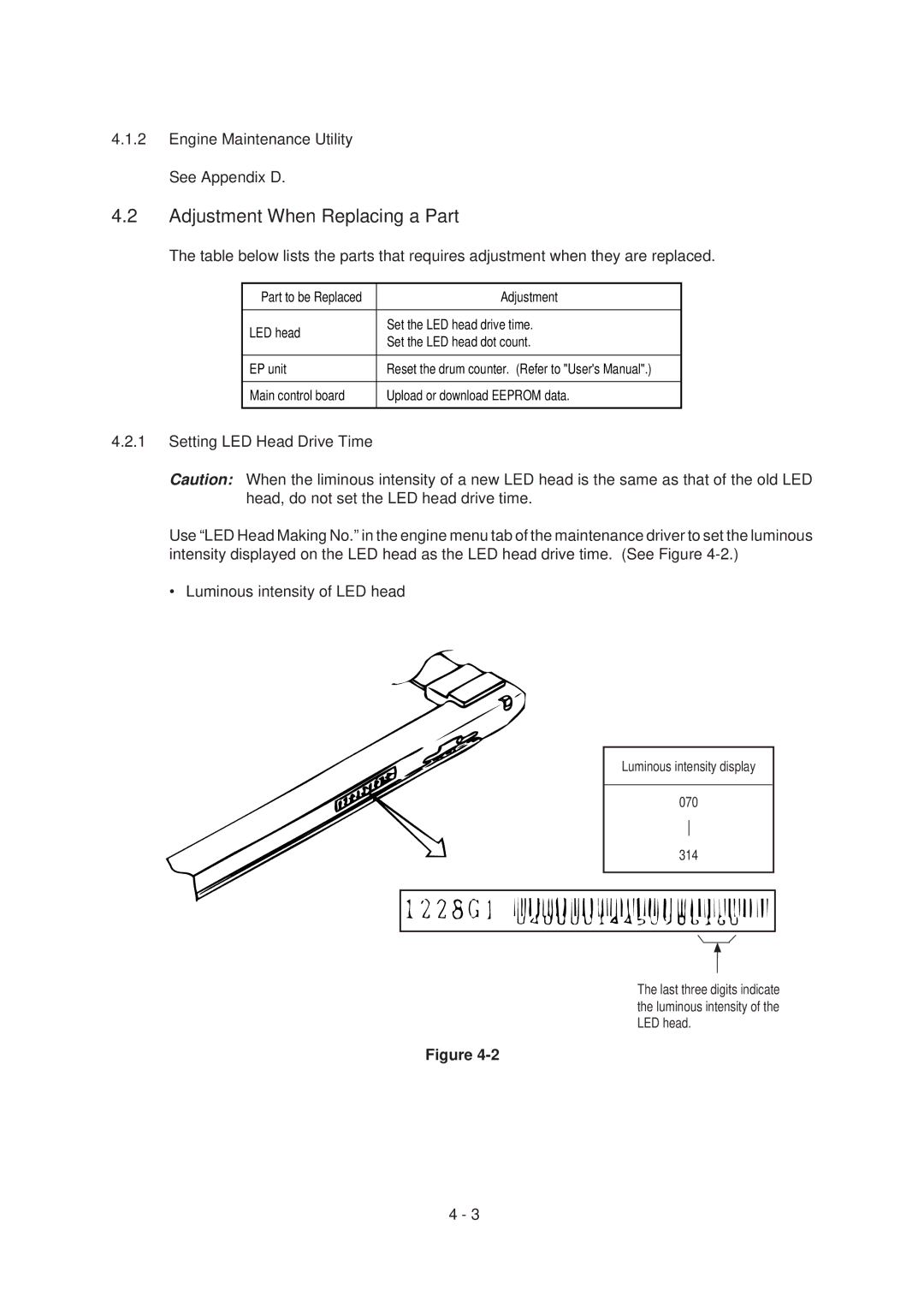 Oki 4M, 4W PLUS specifications Engine Maintenance Utility See Appendix D 