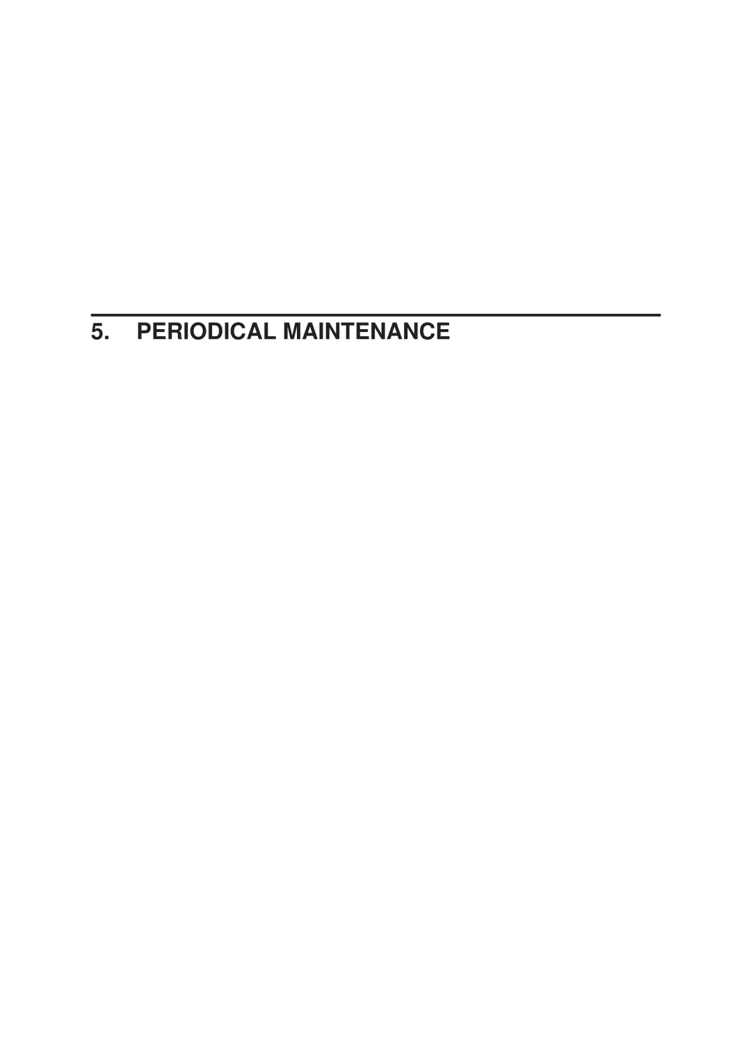 Oki 4W PLUS, 4M specifications Periodical Maintenance 